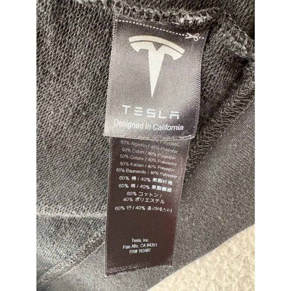 Tesla Kids Cyberquad Bomber Jacket Black Full Zip Youth 10-11